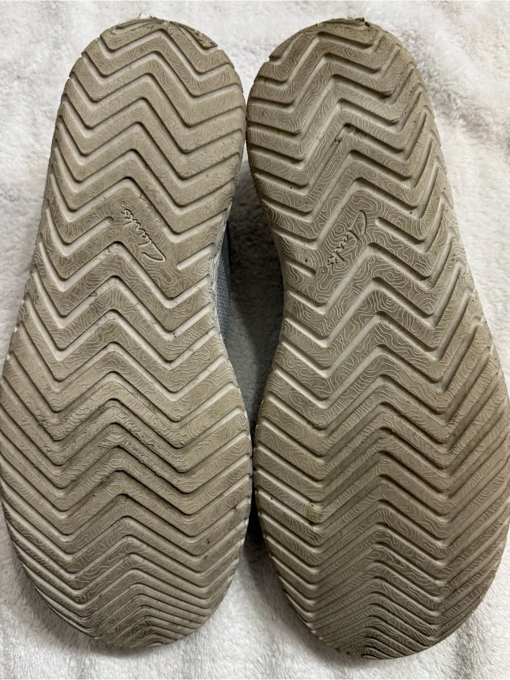 Clarks Men’s Gray-Blue Canvas Slip-On Casual Shoes